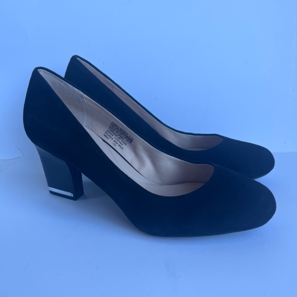 Rockport Suede Reptile Embossed Leather Heel Cushioned Comfy Dress Pumps 10 - Picture 2 of 13